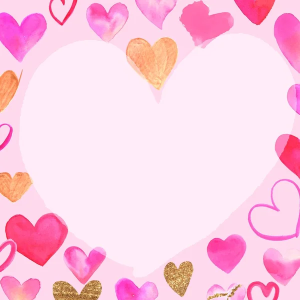 Розовый Валентинки День Карты Фоновый Шаблон Копирования Пространства — стоковый вектор