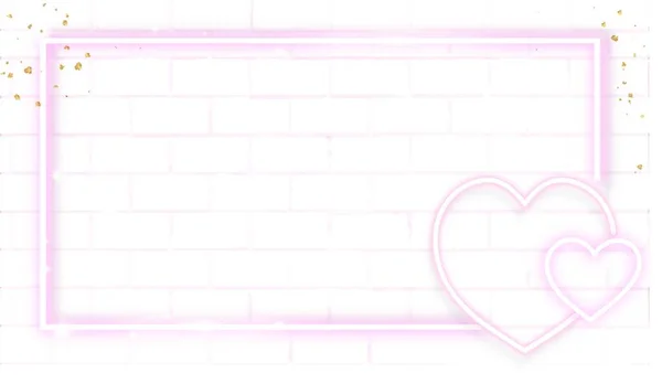 Pink Background Pink Glitter Hearts Valentine Day Greeting Card — Stockový vektor