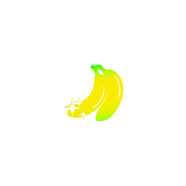 Banana Orgânica Madura Vetor Ilustração —  Vetores de Stock