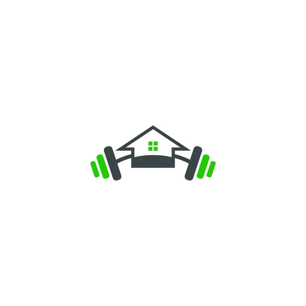 Fitness House Vector Icon — Stock Vector