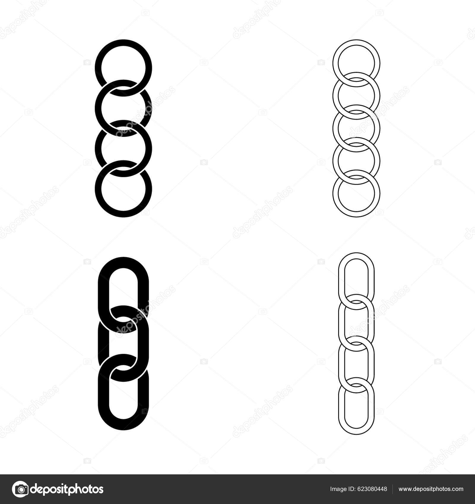 Chain Link Icon Vector Illustration Stock Vector by ©YAY_Images 623080448