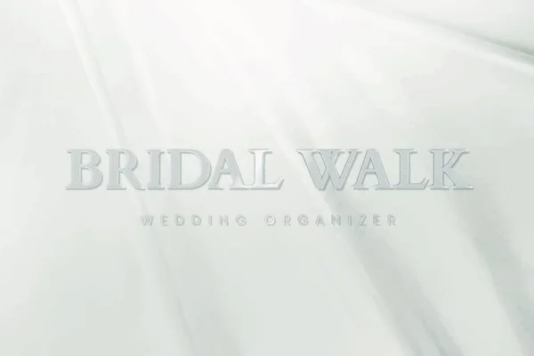 Bridal Walk Text Vector Illustration — Stockvector
