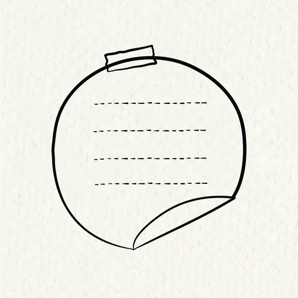 Illustration Vectorielle Feuille Papier — Image vectorielle