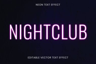 night club Text vector illustration