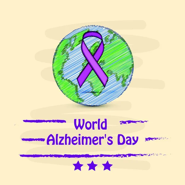 World Alzheimers Day Background — Stockvektor