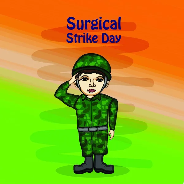 Surgical Strike Day India — Stock Vector