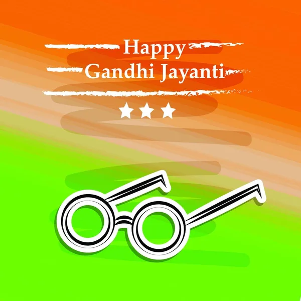 Gandhi Jayanti Fondo Vector Ilustración — Vector de stock