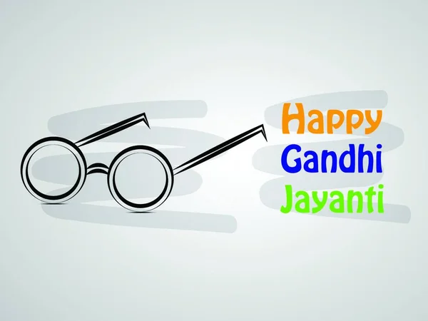 Gandhi Jayanti Fondo Vector Ilustración — Vector de stock