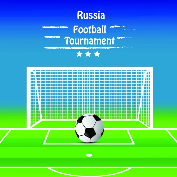 Voetbal Sport Vector Illustratie — Stockvector