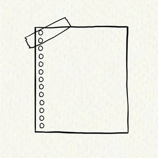 Papierblatt Vektorillustration — Stockvektor