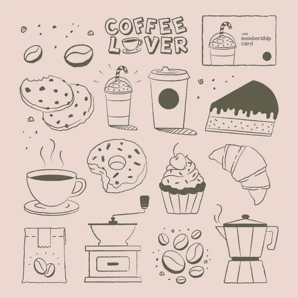 Cafe Menu Template Vector Illustration — Stock Vector