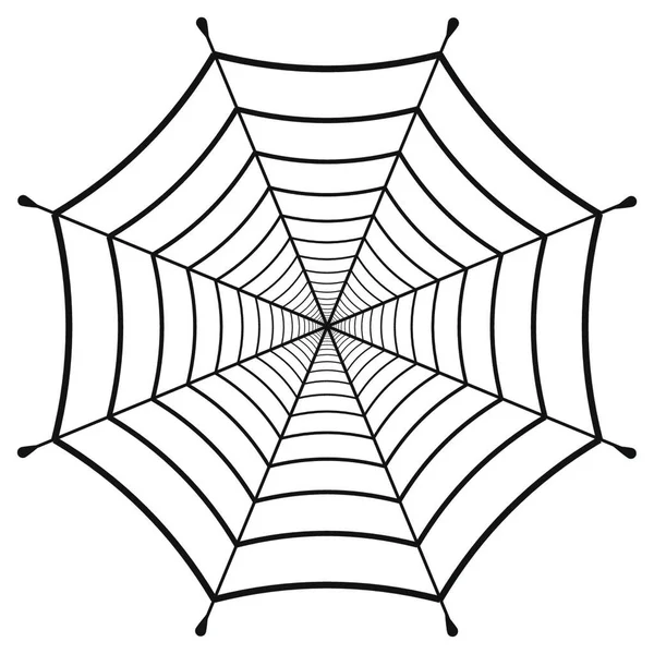 Illustration Spinnennetz Hauchdünn — Stockvektor