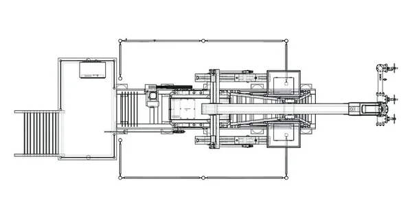 Equipement Industriel Pour Extraction Pétrole Vecteur — Image vectorielle