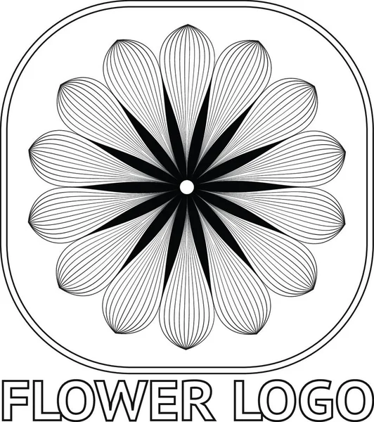 Logo Flores Ilustración Vectorial — Vector de stock