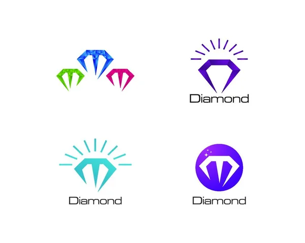 Logo Diamant Vecteur Illustration — Image vectorielle