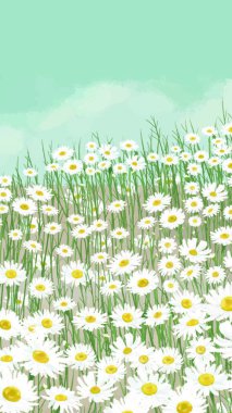 güzel çiçek şablonu vektör çizimi