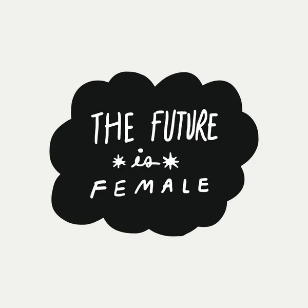 Framtiden Kvinnlig Vektor Illustration — Stock vektor