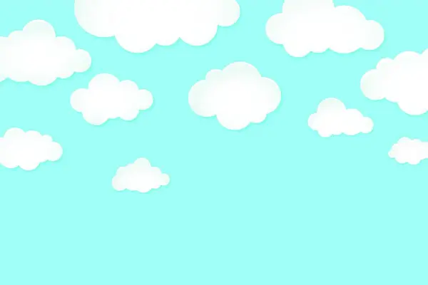 Illustration Des Himmels Und Der Wolken — Stockvektor