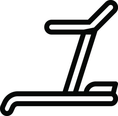 koşu bandı simgesi, vektör illüstrasyonu basit tasarım 