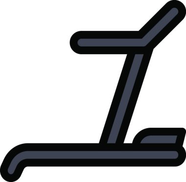 koşu bandı simgesi, vektör illüstrasyonu basit tasarım 