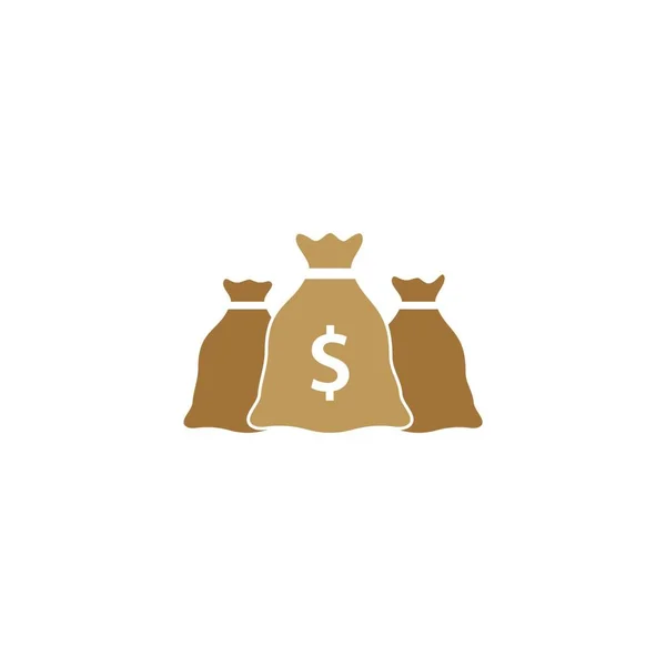 Money Bags Logo Vector — Stock Vector
