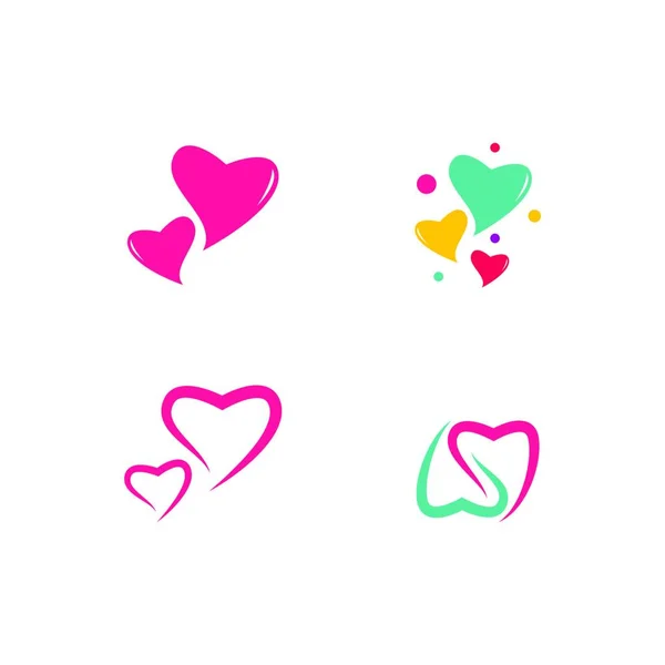 Λογότυπο Αγάπης Απλή Διανυσματική Απεικόνιση — Διανυσματικό Αρχείο