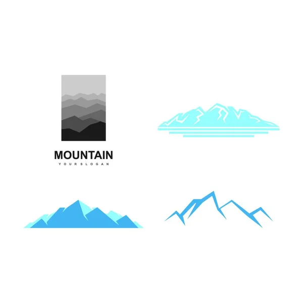 Montanha Ilustração Vetorial Colorida — Vetor de Stock
