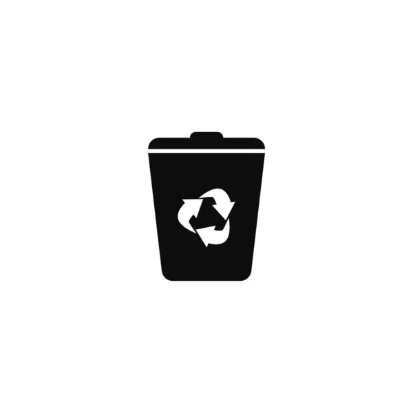 Trash Bin Logo Icon Vector Template — Image vectorielle