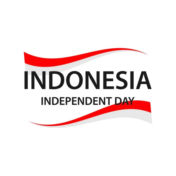 Nezávislý Den Indonésie Vektorové Ilustrace — Stockový vektor