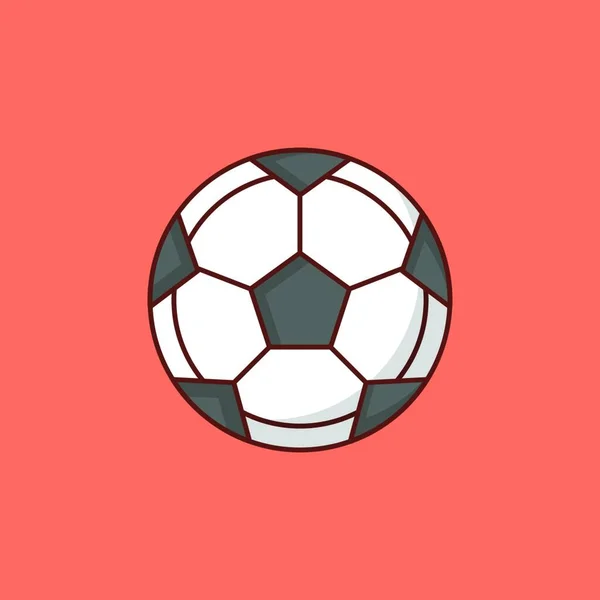 Voetbal Web Icoon Vector Illustratie — Stockvector