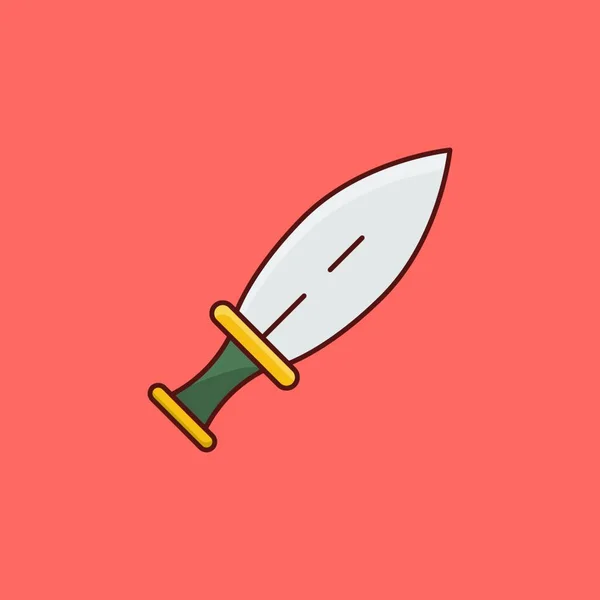 Sword Web Icon Vector Illustration — Stock Vector