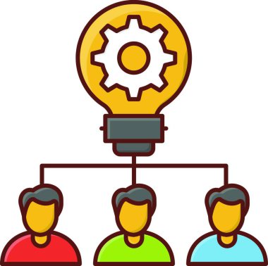 fikir web simgesi vektör illüstrasyonu