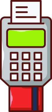 edc makine simgesi, vektör illüstrasyonu 