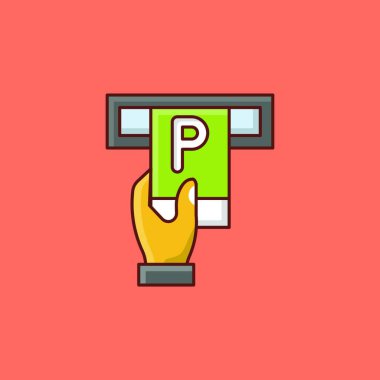 Lcd Simge vektör çizimi