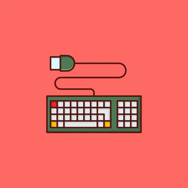 Keyboard Icon Web Simple Illustration — Stock Vector
