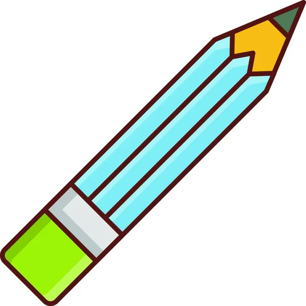 Crayon Web Icône Vectoriel Illustration — Image vectorielle