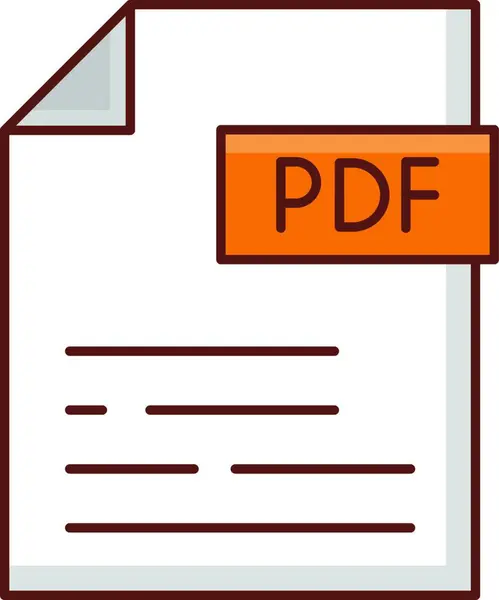 Pdf Web Icon Vector Illustration — Stock Vector