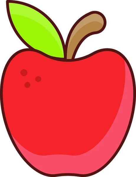 Jabłko Web Ikona Wektor Ilustracja — Wektor stockowy