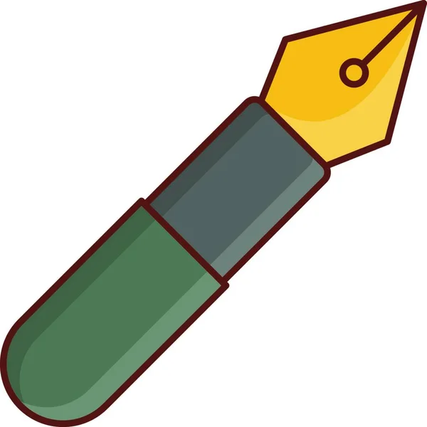 Pen Web Icon Vector Illustration — Stock Vector