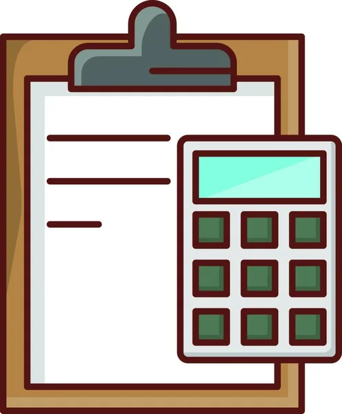 Calculation Icon Vector Illustration — Stockvector