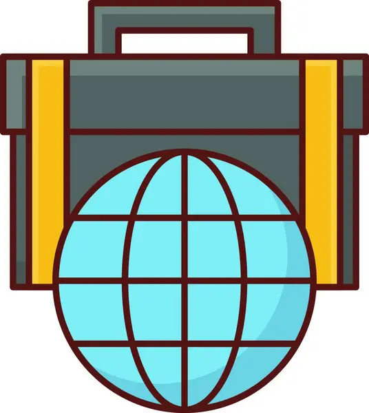 Ikona Portfolia Vektorová Ilustrace — Stockový vektor