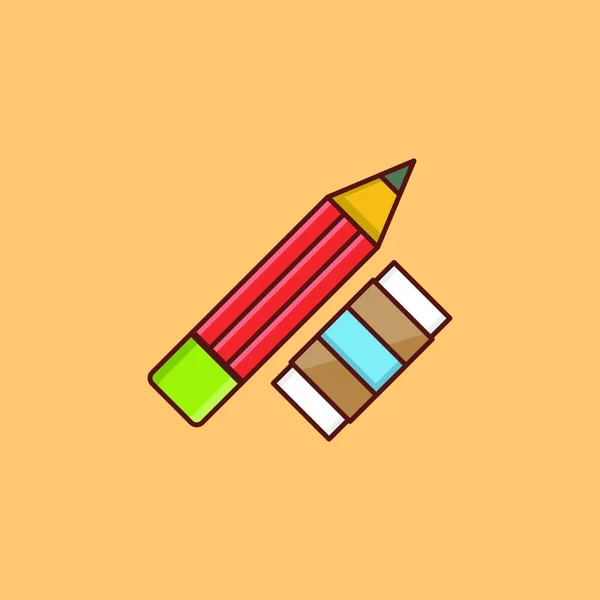 Crayon Illustration Vectorielle Icône Web — Image vectorielle