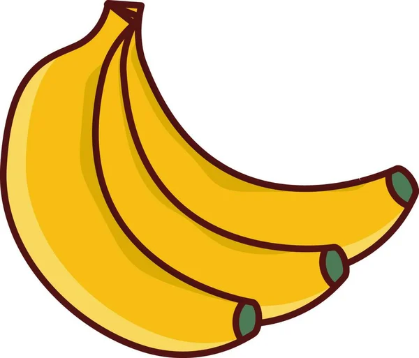 Стиглі Органічні Банани Векторні Ілюстрації — стоковий вектор