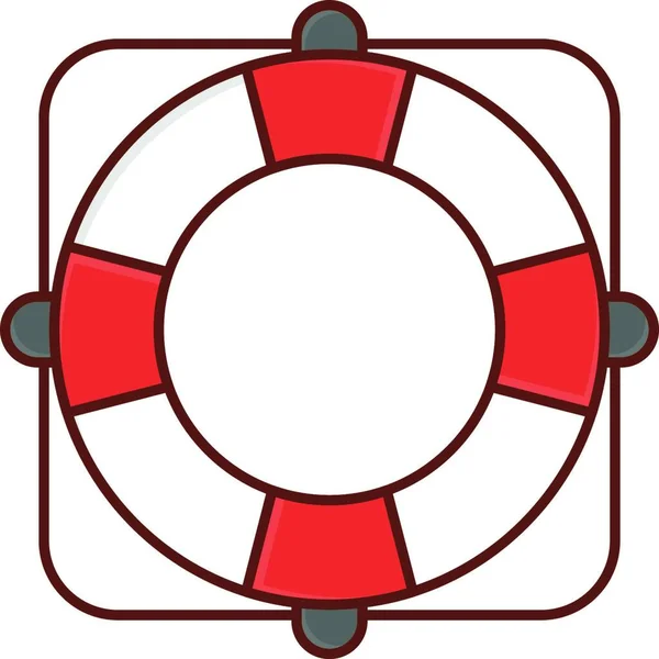 Rettungsschwimmersymbol Vektorabbildung — Stockvektor