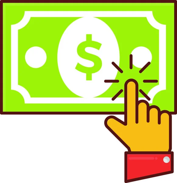 Cash Icon Vector Illustration — Stock Vector