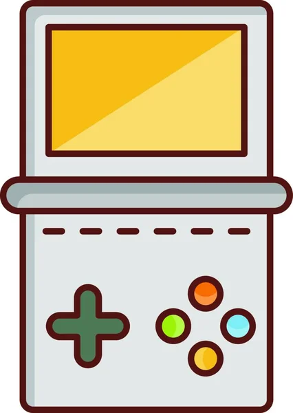 Gamepad Web Icon Vector Illustration — Vector de stock
