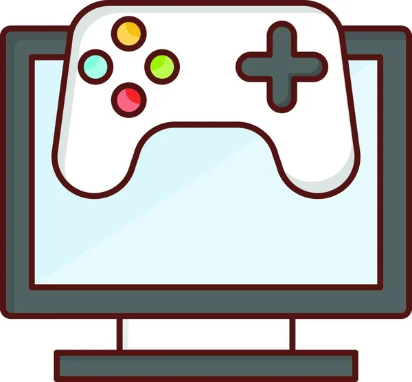 Gamepad Web Ikon Vektor Illusztráció — Stock Vector