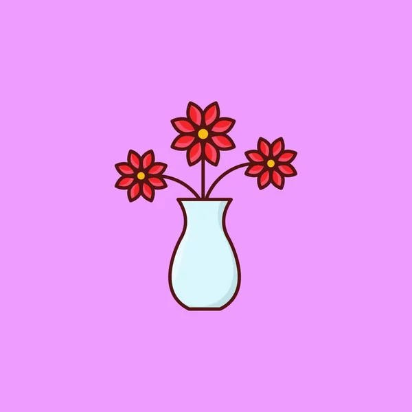 Blumen Web Icon Vektor Illustration — Stockvektor
