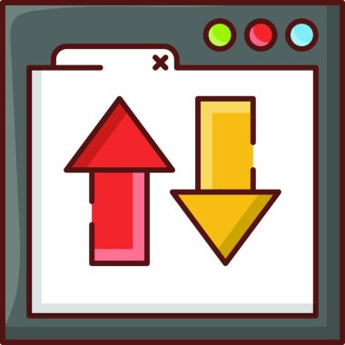 İnternet simgesi, vektör illüstrasyonu