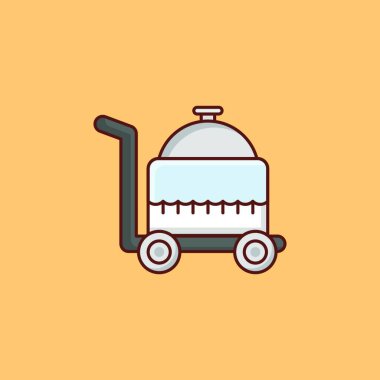 Yemek ikonu. vektör illüstrasyonu